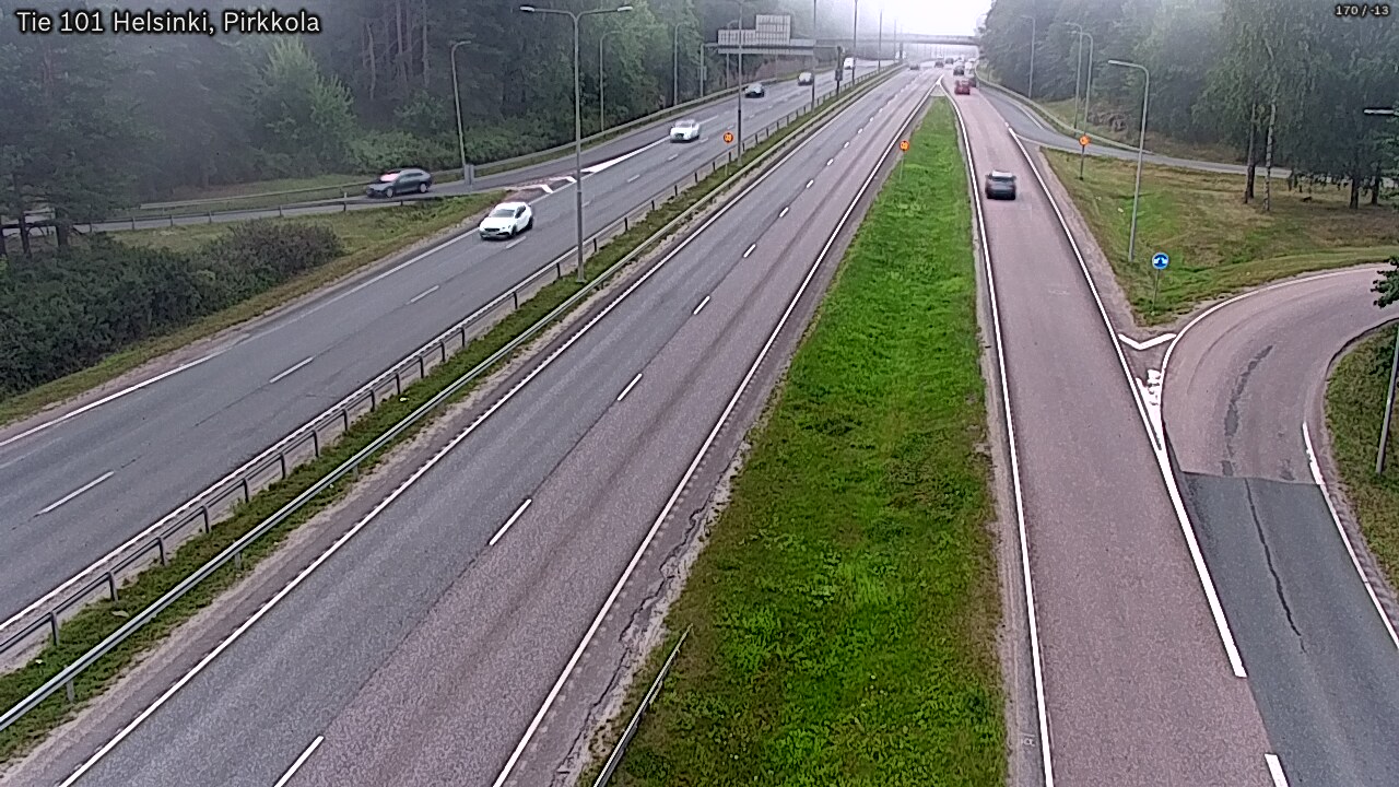 Weather Camera Image Väg 101 Helsingfors Britas, Helsinki, Uusimaa