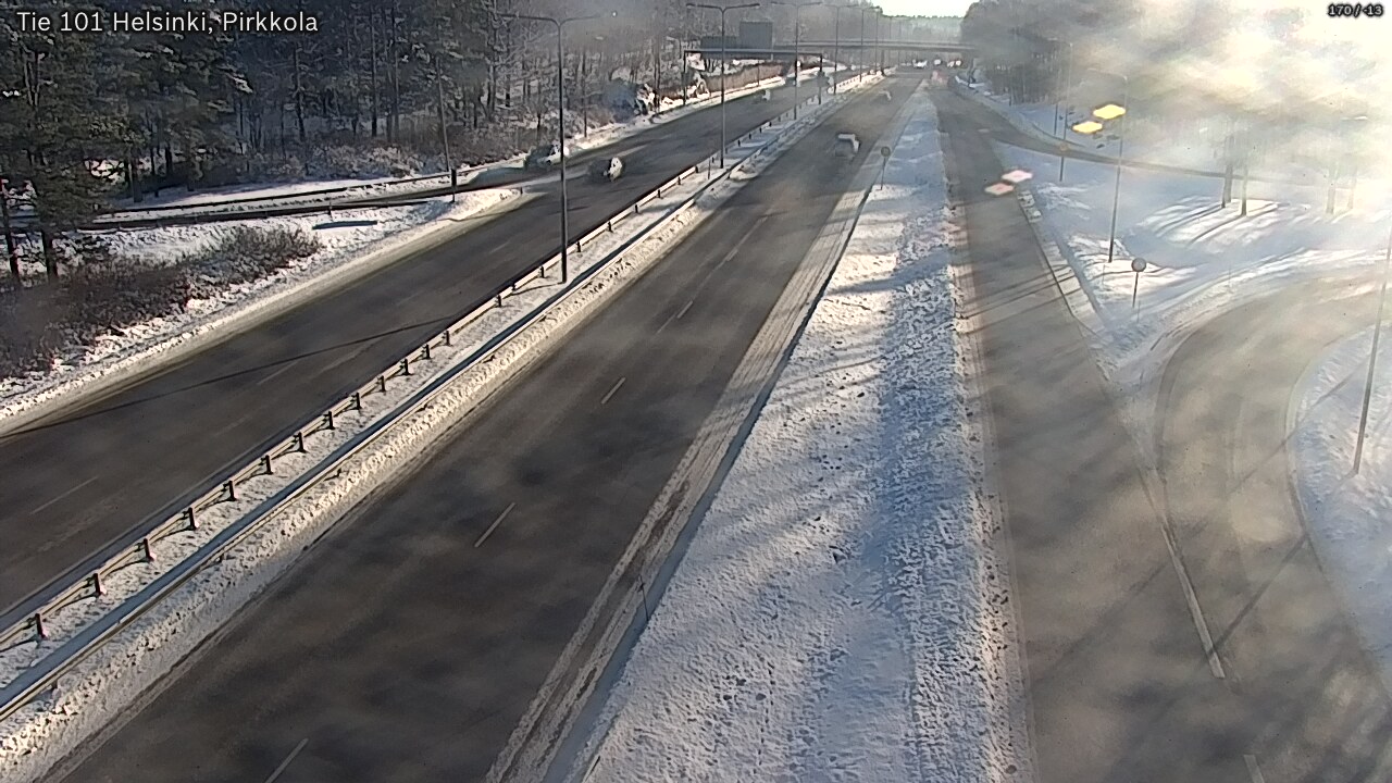 Weather Camera Image Road 101 Helsinki Pirkkola, Helsinki, Uusimaa