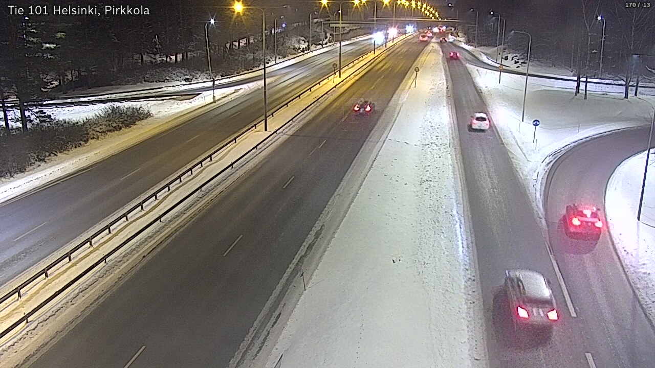 Weather Camera Image Road 101 Helsinki Pirkkola, Helsinki, Uusimaa