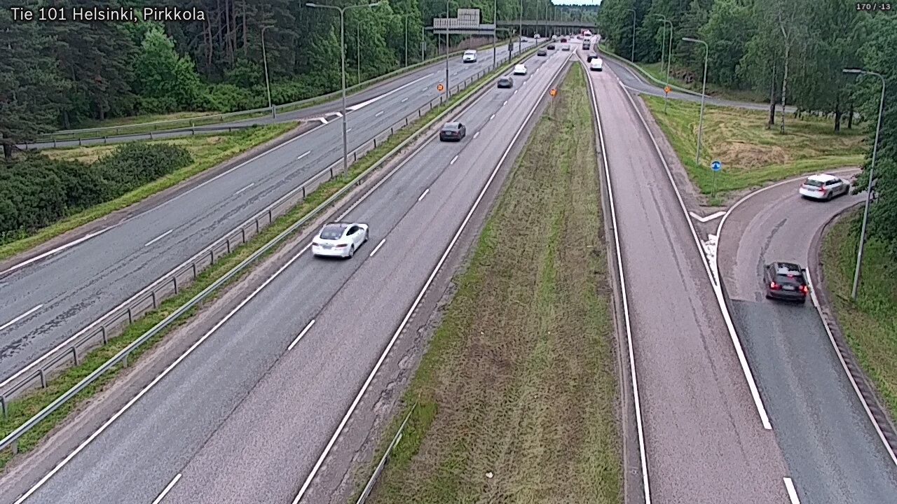 Weather Camera Image Väg 101 Helsingfors Britas, Helsinki, Uusimaa