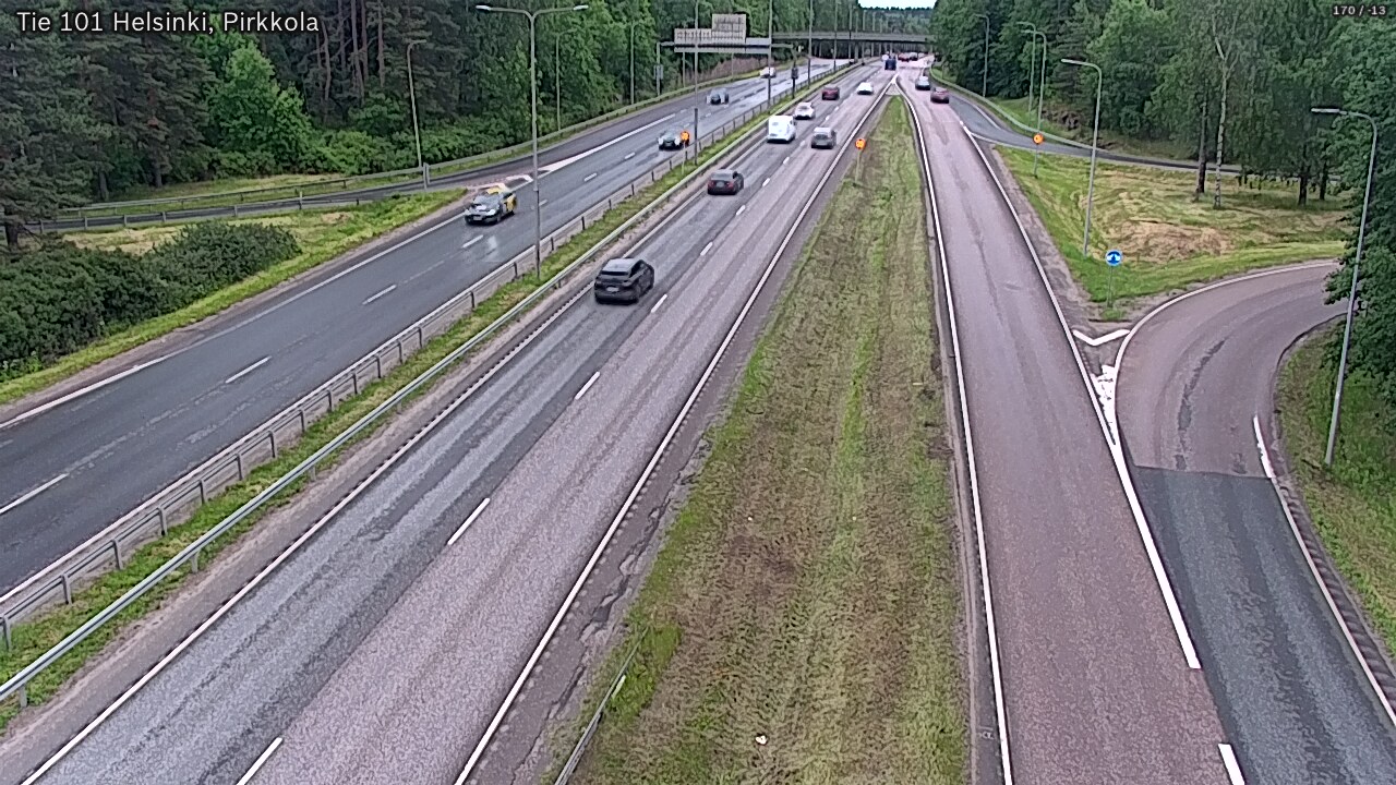 Weather Camera Image Väg 101 Helsingfors Britas, Helsinki, Uusimaa