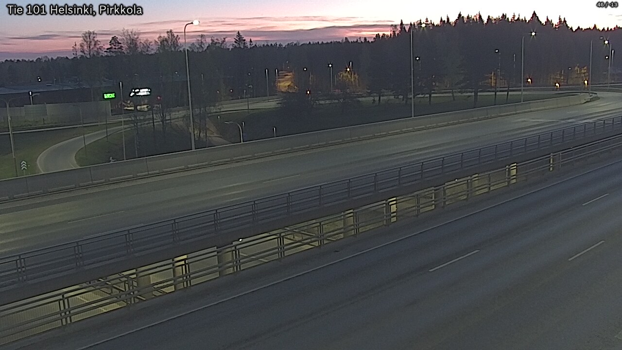 Weather Camera Image Road 101 Helsinki Pirkkola, Helsinki, Uusimaa