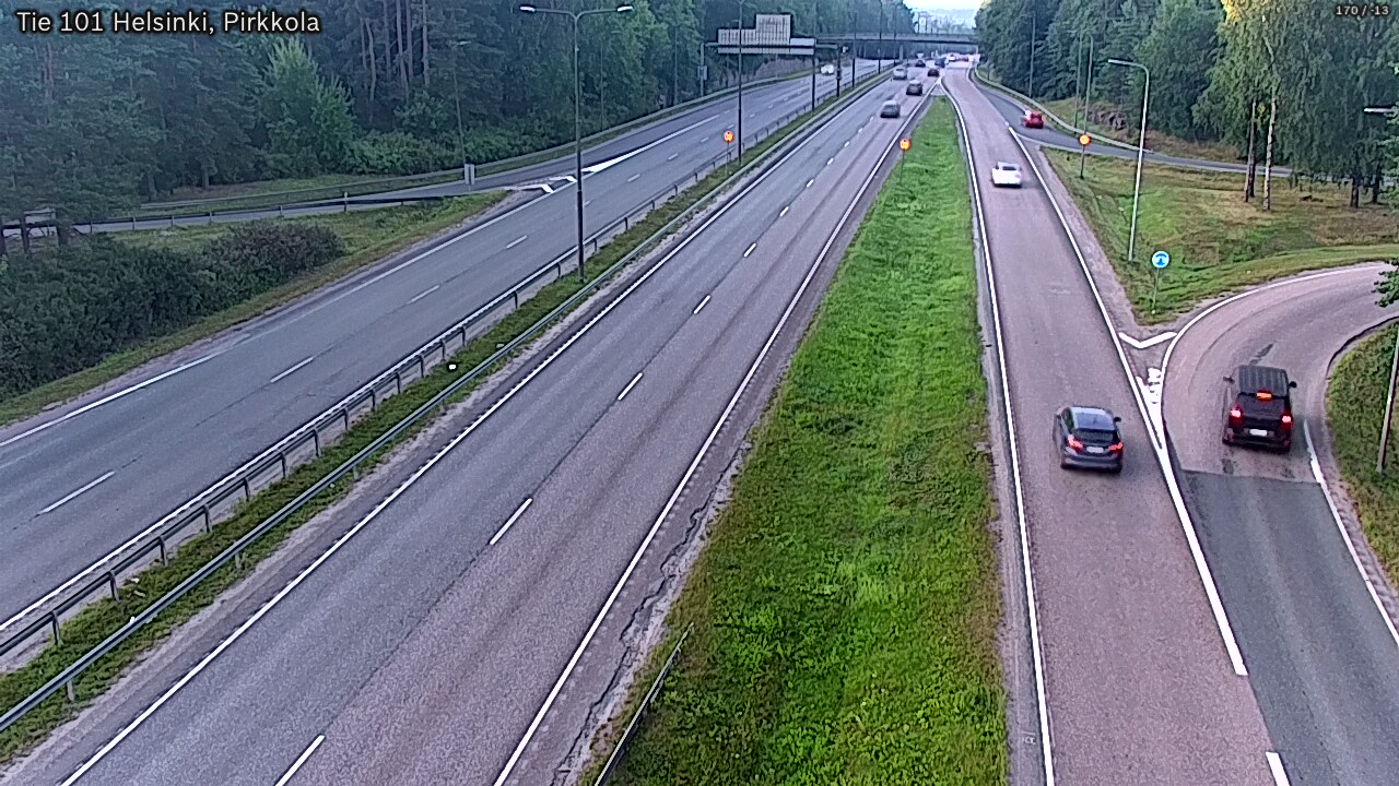 Weather Camera Image Väg 101 Helsingfors Britas, Helsinki, Uusimaa