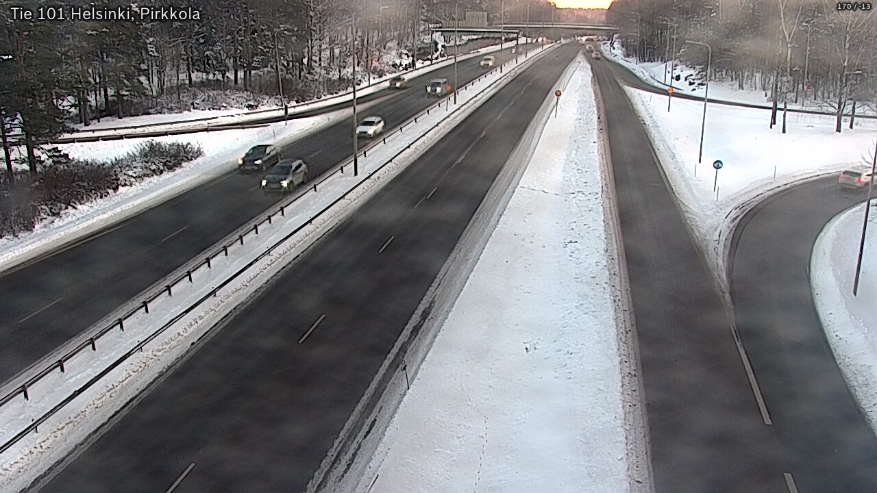 Weather Camera Image Road 101 Helsinki Pirkkola, Helsinki, Uusimaa