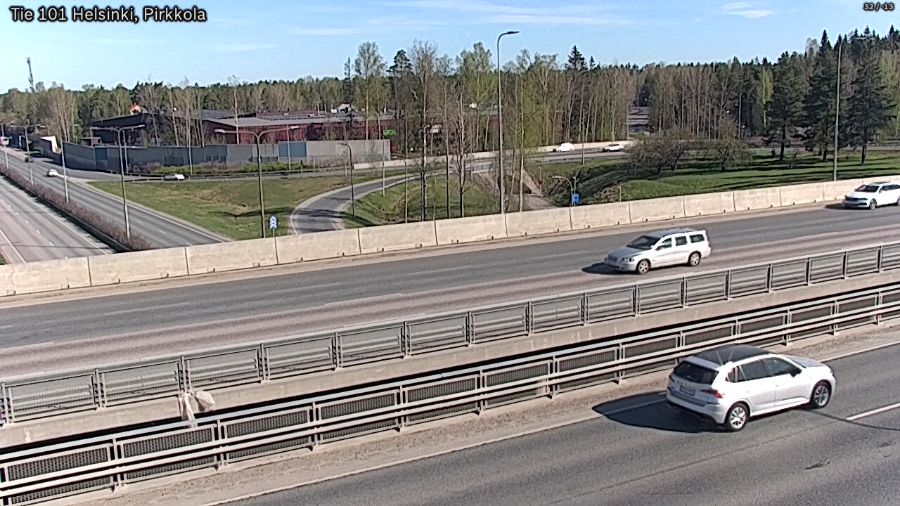 Weather Camera Image Road 101 Helsinki Pirkkola, Helsinki, Uusimaa