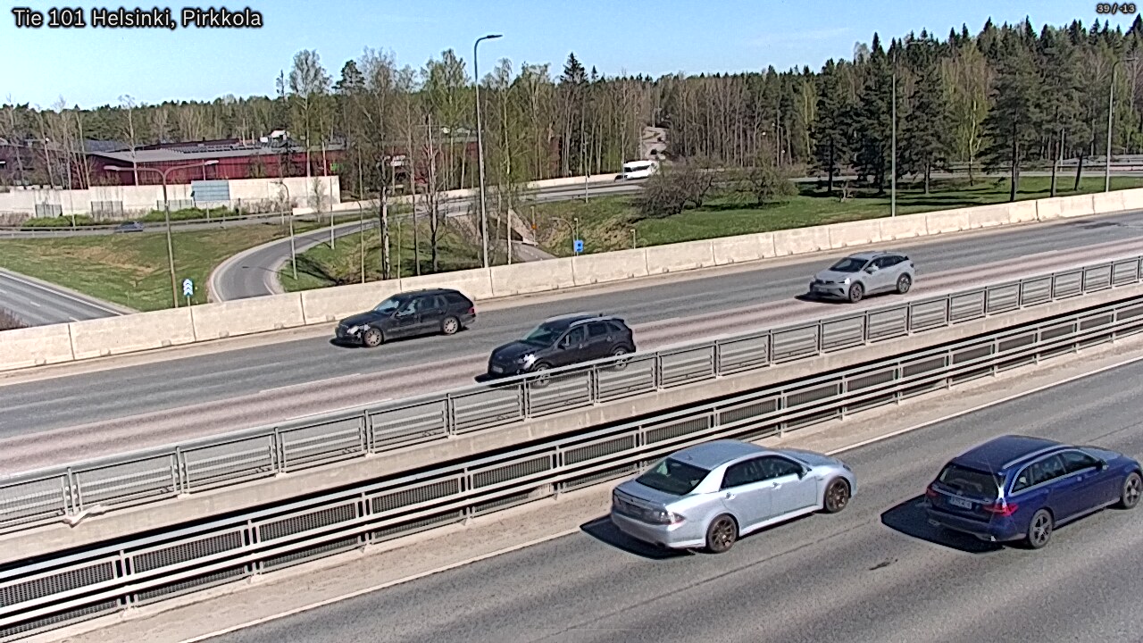 Weather Camera Image Road 101 Helsinki Pirkkola, Helsinki, Uusimaa