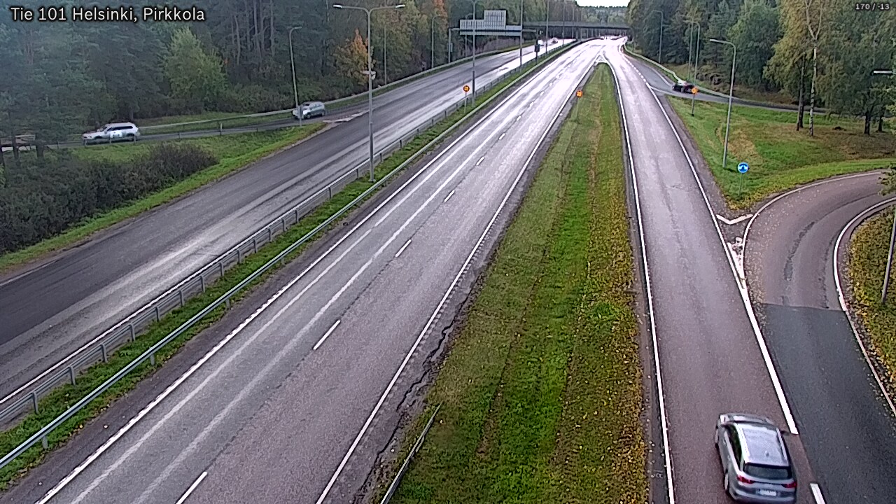 Weather Camera Image Road 101 Helsinki Pirkkola, Helsinki, Uusimaa