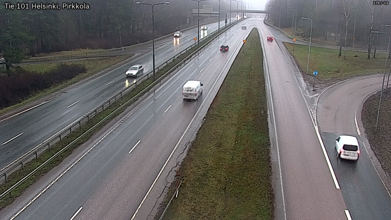 Weather Camera Image Väg 101 Helsingfors Britas, Helsinki, Uusimaa
