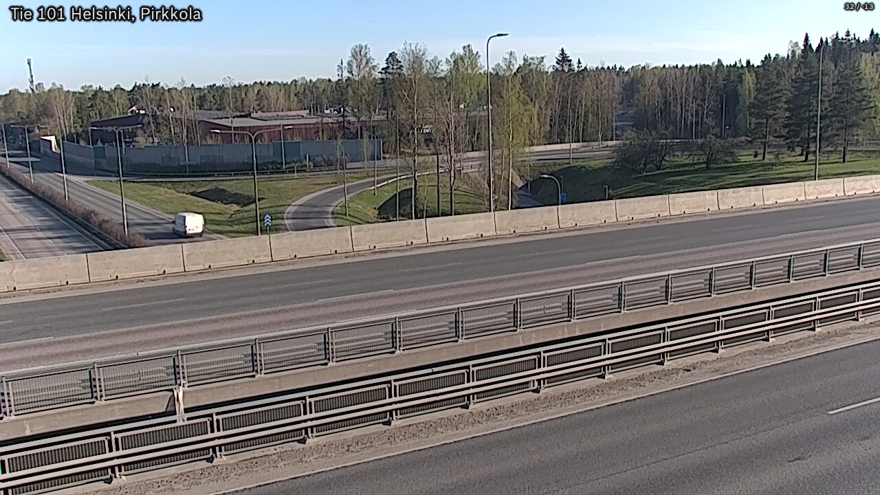 Weather Camera Image Road 101 Helsinki Pirkkola, Helsinki, Uusimaa