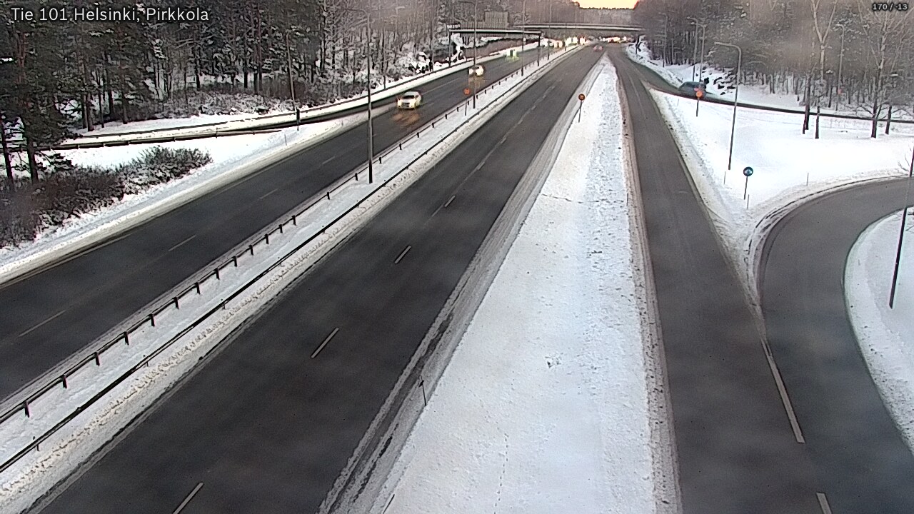 Weather Camera Image Road 101 Helsinki Pirkkola, Helsinki, Uusimaa