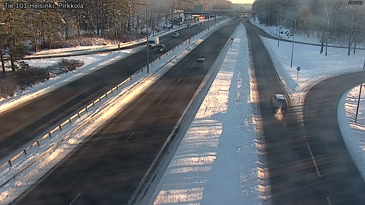Weather Camera Image Road 101 Helsinki Pirkkola, Helsinki, Uusimaa