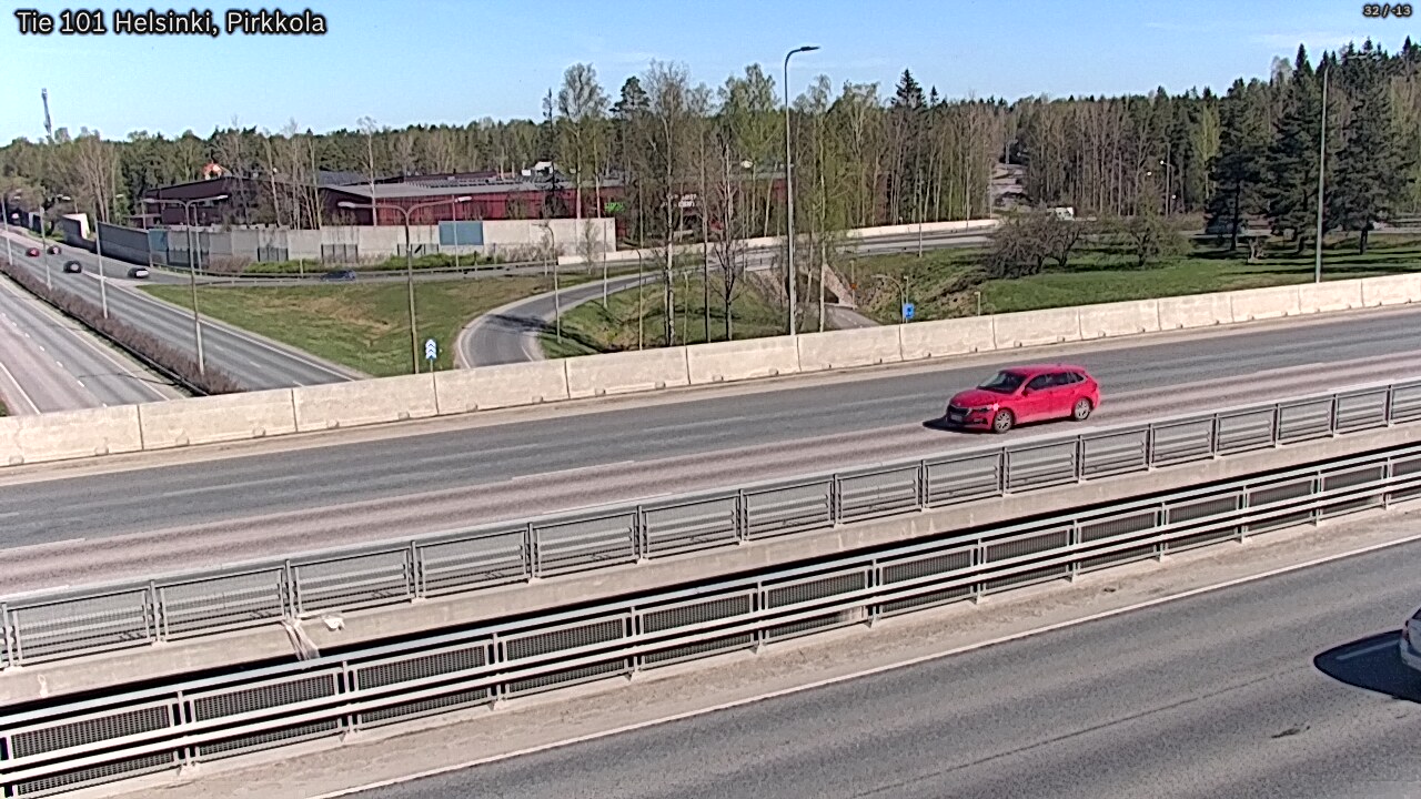 Weather Camera Image Road 101 Helsinki Pirkkola, Helsinki, Uusimaa