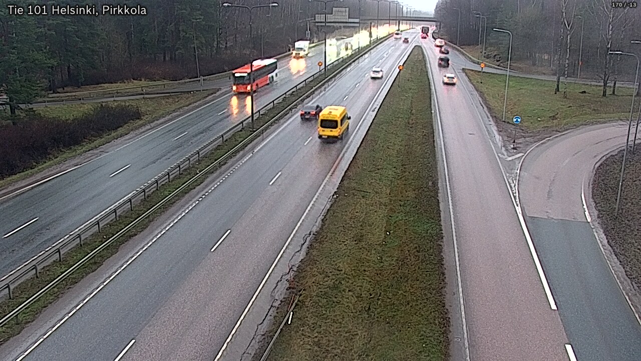 Weather Camera Image Väg 101 Helsingfors Britas, Helsinki, Uusimaa