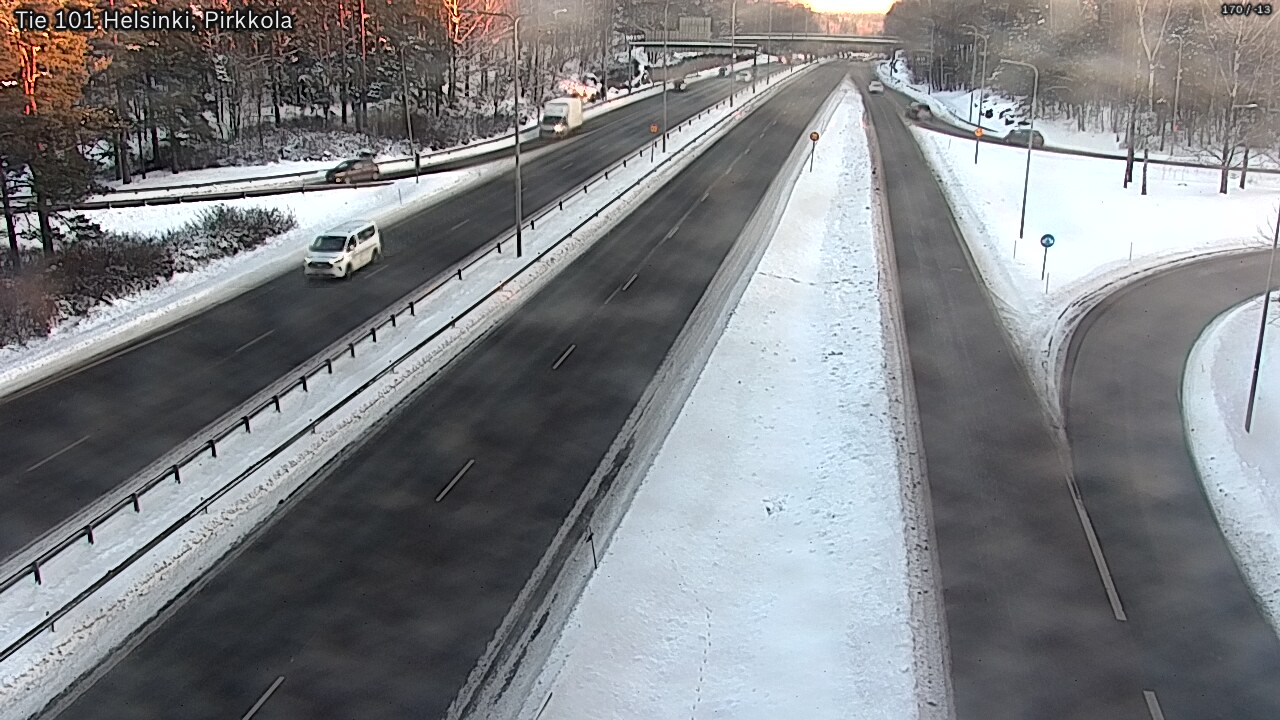 Weather Camera Image Road 101 Helsinki Pirkkola, Helsinki, Uusimaa