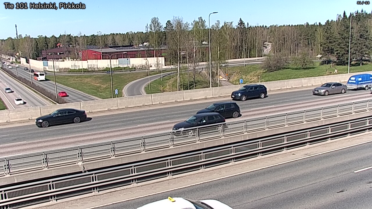 Weather Camera Image Road 101 Helsinki Pirkkola, Helsinki, Uusimaa