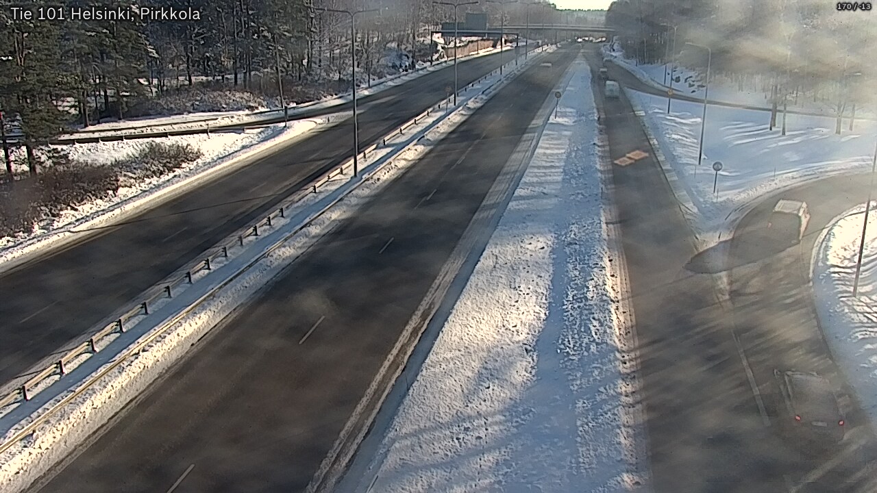 Weather Camera Image Road 101 Helsinki Pirkkola, Helsinki, Uusimaa