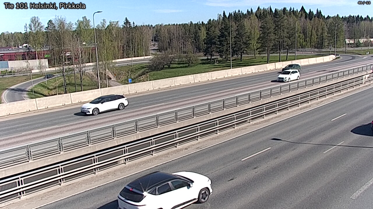 Weather Camera Image Road 101 Helsinki Pirkkola, Helsinki, Uusimaa