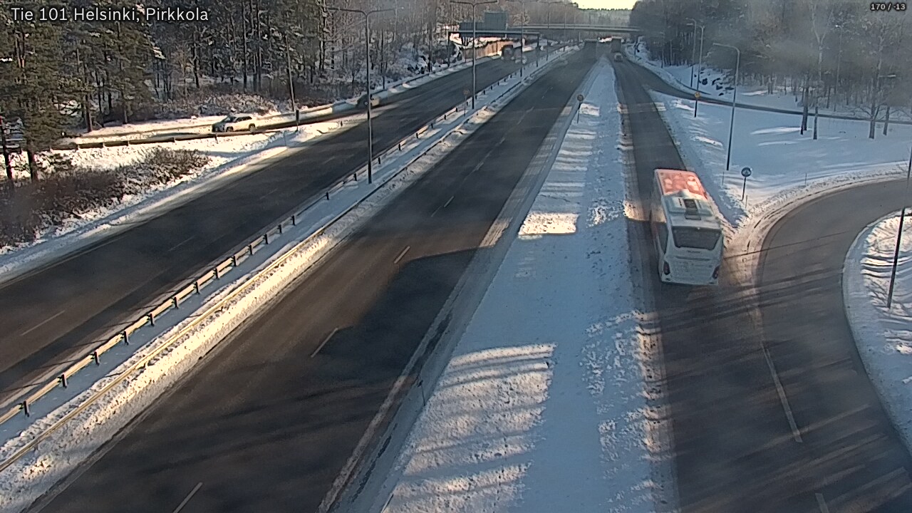 Weather Camera Image Road 101 Helsinki Pirkkola, Helsinki, Uusimaa