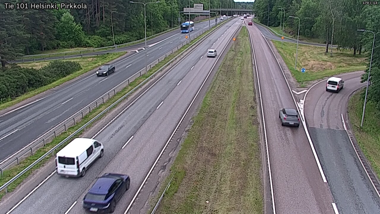 Weather Camera Image Väg 101 Helsingfors Britas, Helsinki, Uusimaa