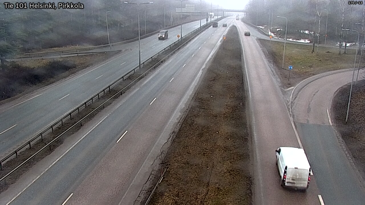Weather Camera Image Road 101 Helsinki Pirkkola, Helsinki, Uusimaa
