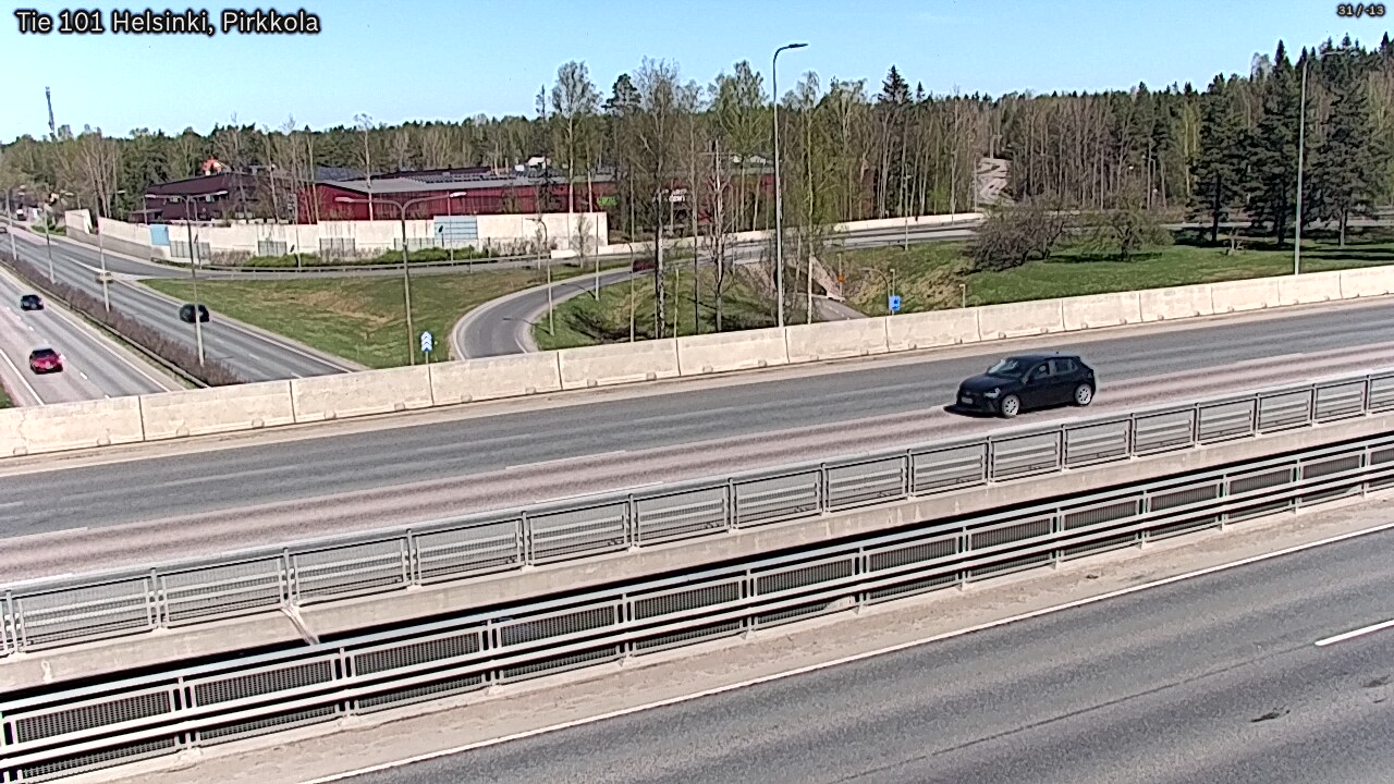 Weather Camera Image Road 101 Helsinki Pirkkola, Helsinki, Uusimaa