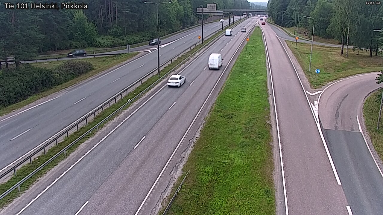 Weather Camera Image Väg 101 Helsingfors Britas, Helsinki, Uusimaa