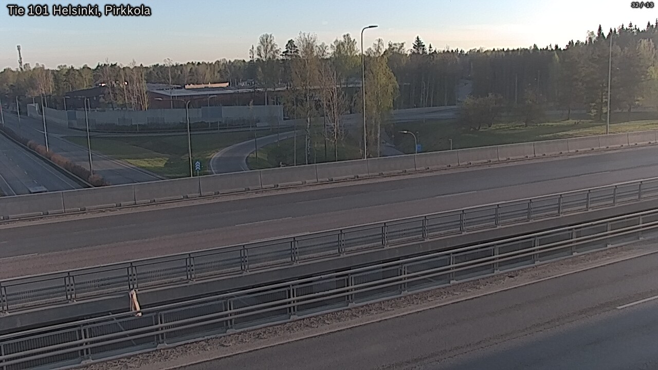 Weather Camera Image Road 101 Helsinki Pirkkola, Helsinki, Uusimaa