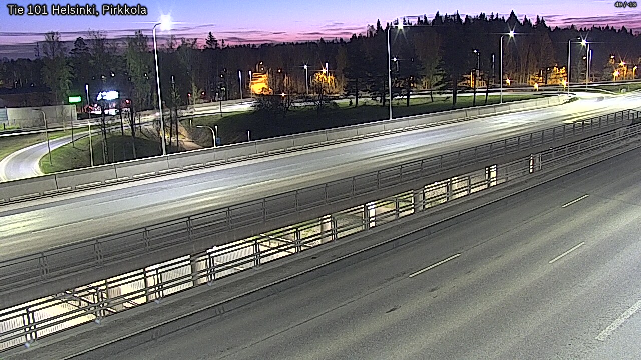 Weather Camera Image Road 101 Helsinki Pirkkola, Helsinki, Uusimaa