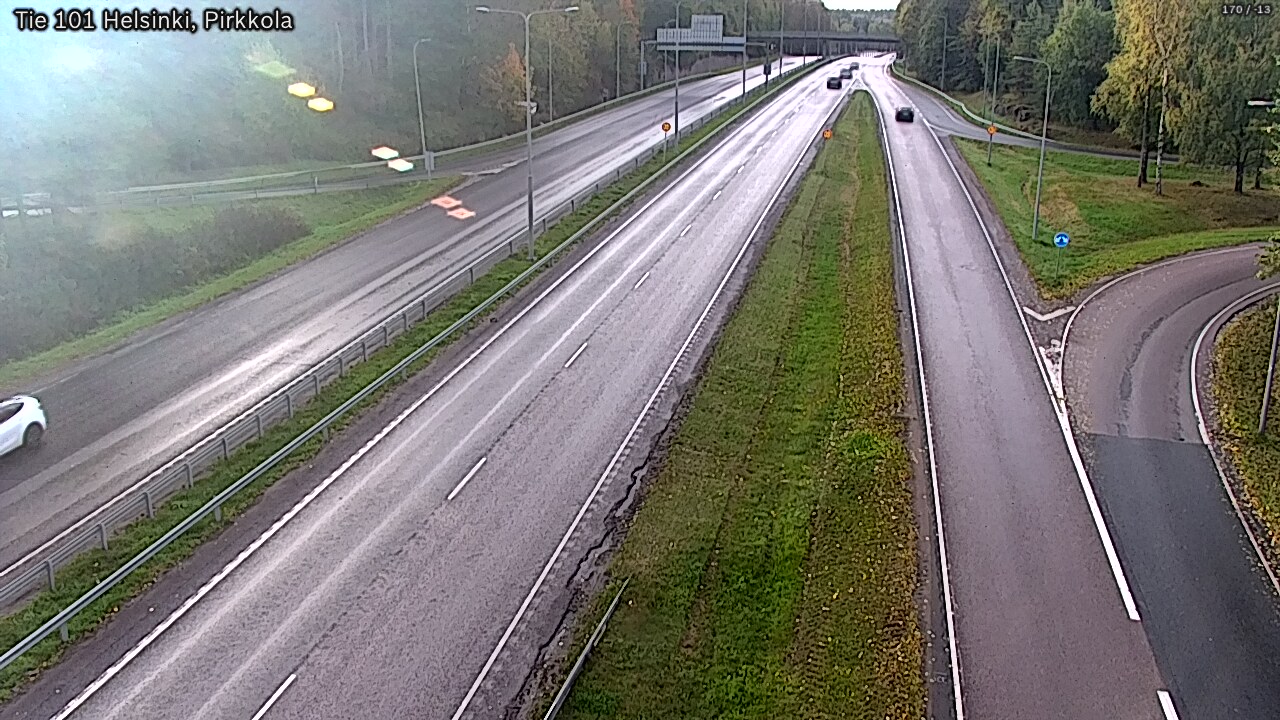 Weather Camera Image Road 101 Helsinki Pirkkola, Helsinki, Uusimaa