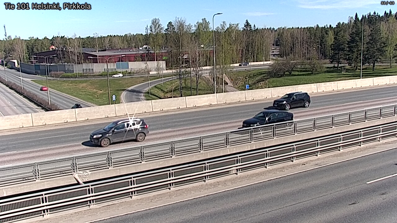 Weather Camera Image Road 101 Helsinki Pirkkola, Helsinki, Uusimaa