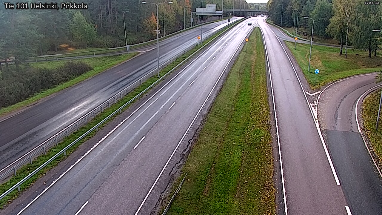 Weather Camera Image Road 101 Helsinki Pirkkola, Helsinki, Uusimaa