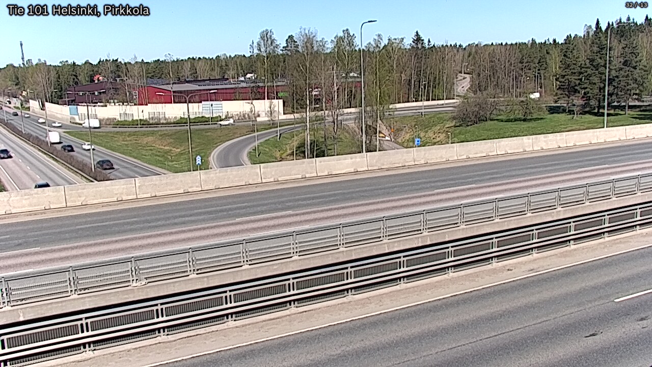 Weather Camera Image Road 101 Helsinki Pirkkola, Helsinki, Uusimaa