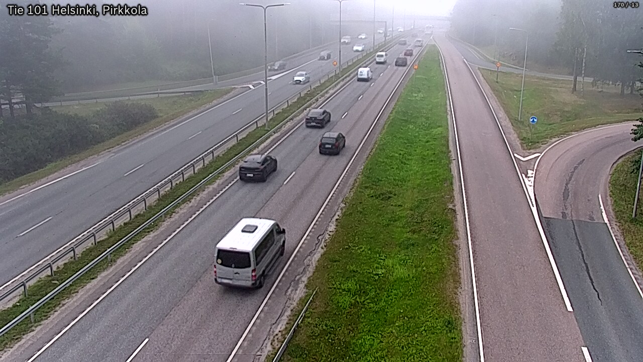 Weather Camera Image Väg 101 Helsingfors Britas, Helsinki, Uusimaa