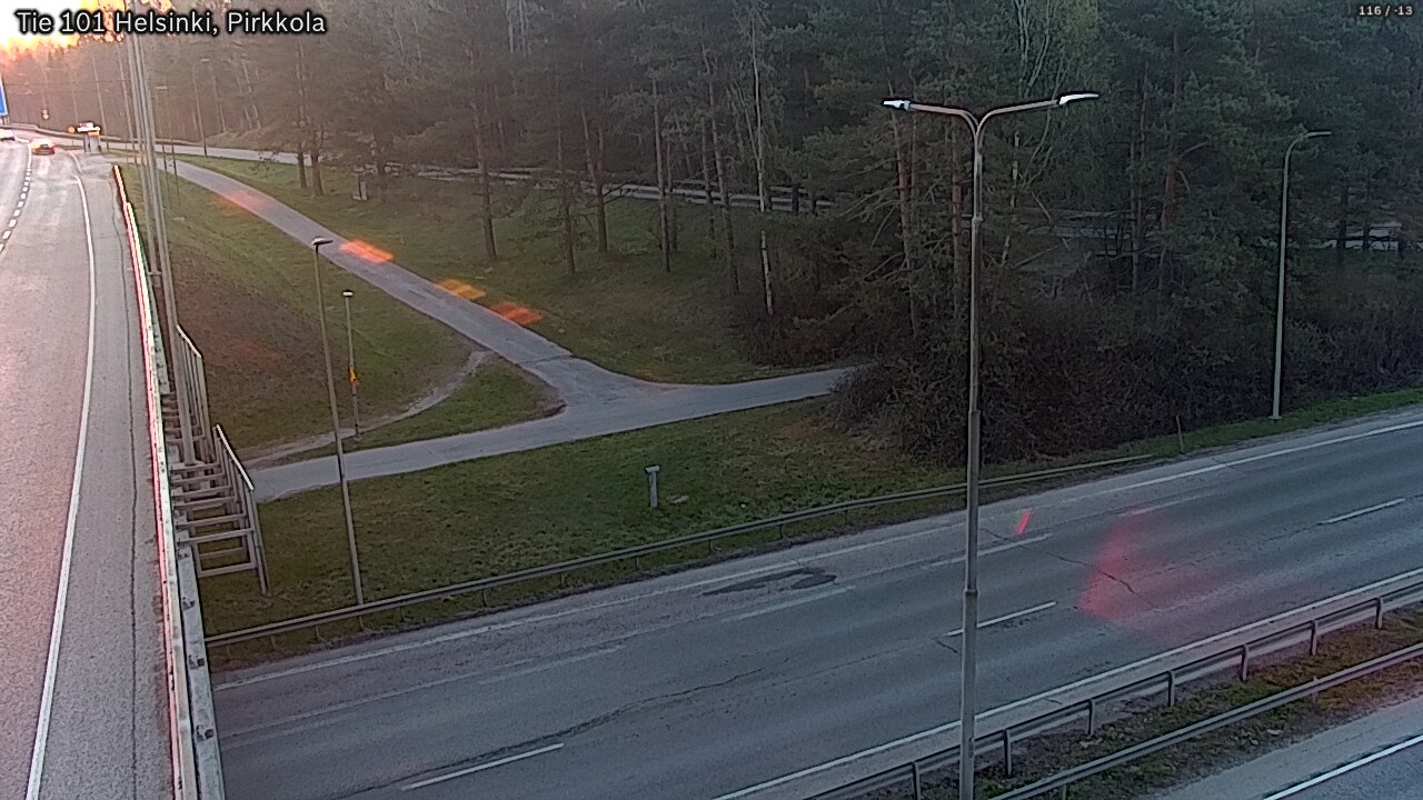 Weather Camera Image Road 101 Helsinki Pirkkola, Helsinki, Uusimaa