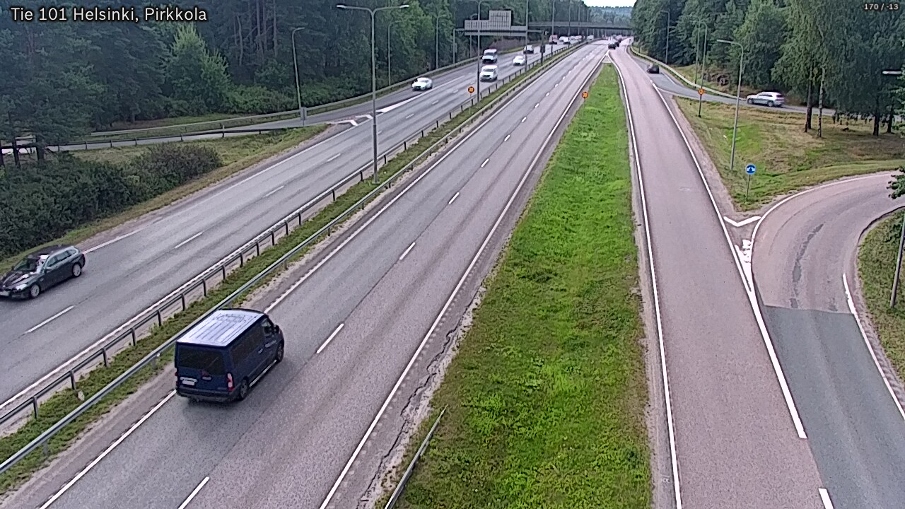 Weather Camera Image Väg 101 Helsingfors Britas, Helsinki, Uusimaa