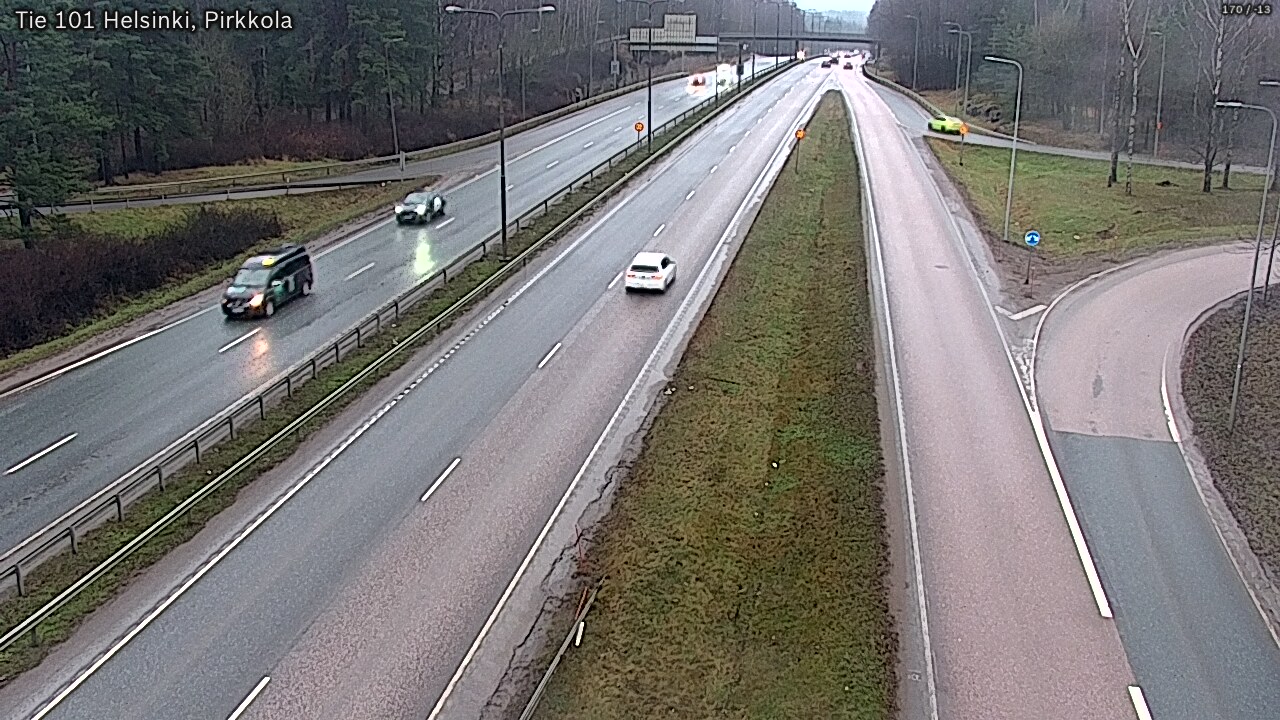 Weather Camera Image Road 101 Helsinki Pirkkola, Helsinki, Uusimaa