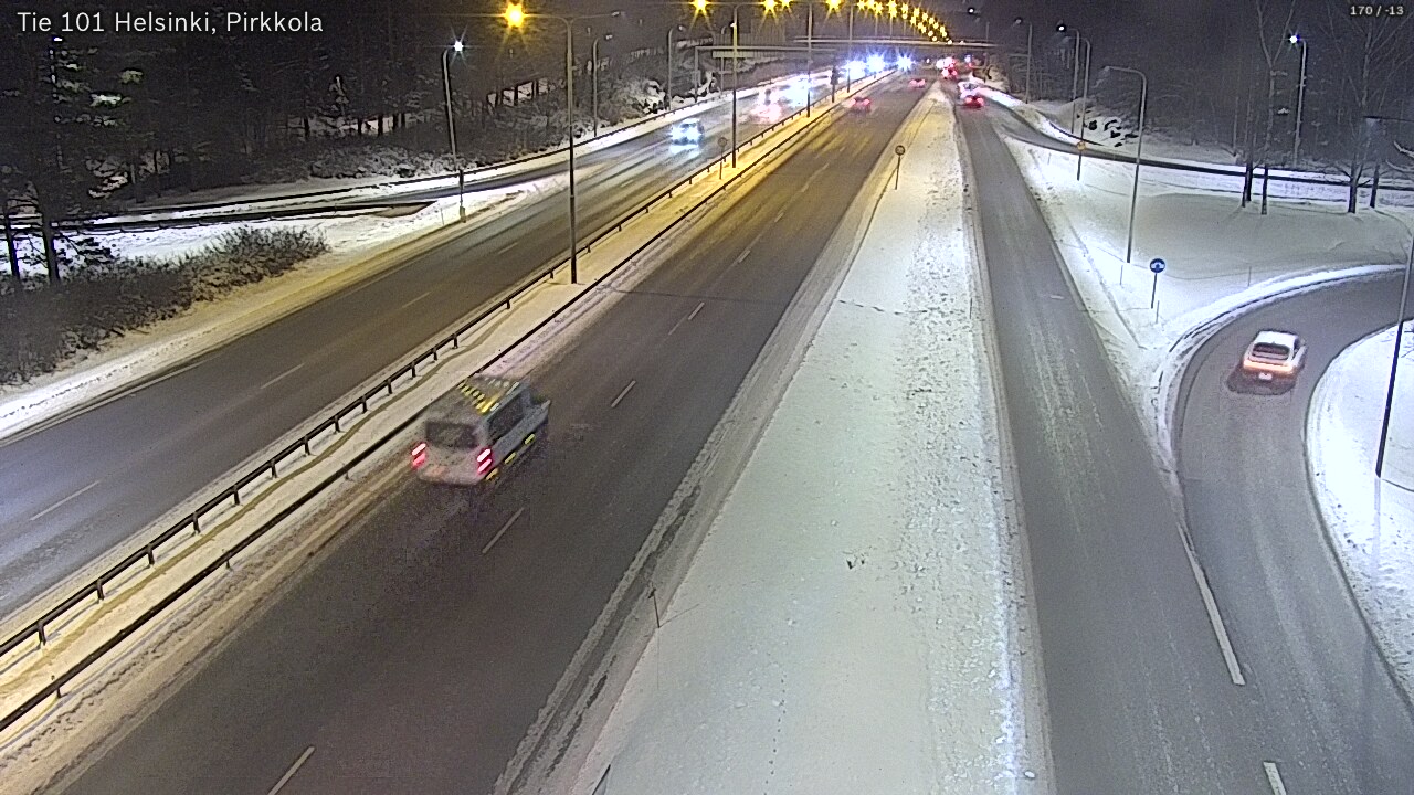 Weather Camera Image Road 101 Helsinki Pirkkola, Helsinki, Uusimaa