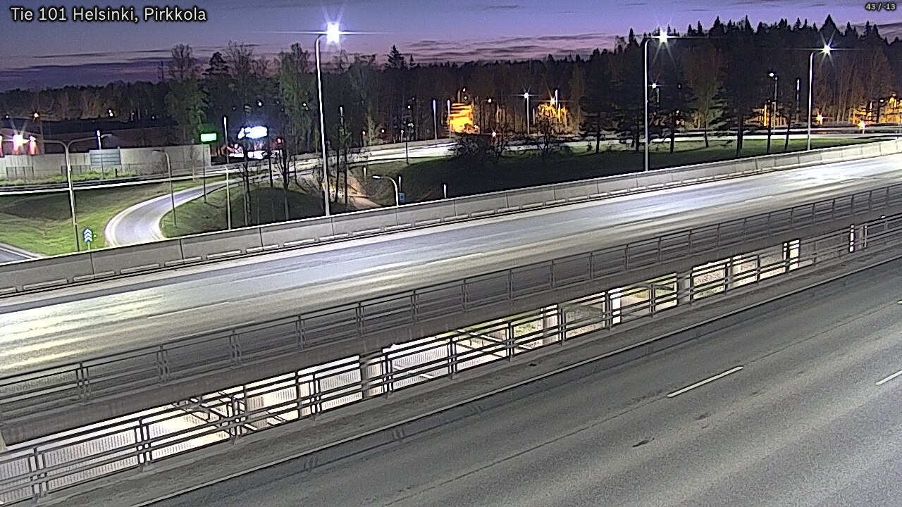 Weather Camera Image Road 101 Helsinki Pirkkola, Helsinki, Uusimaa