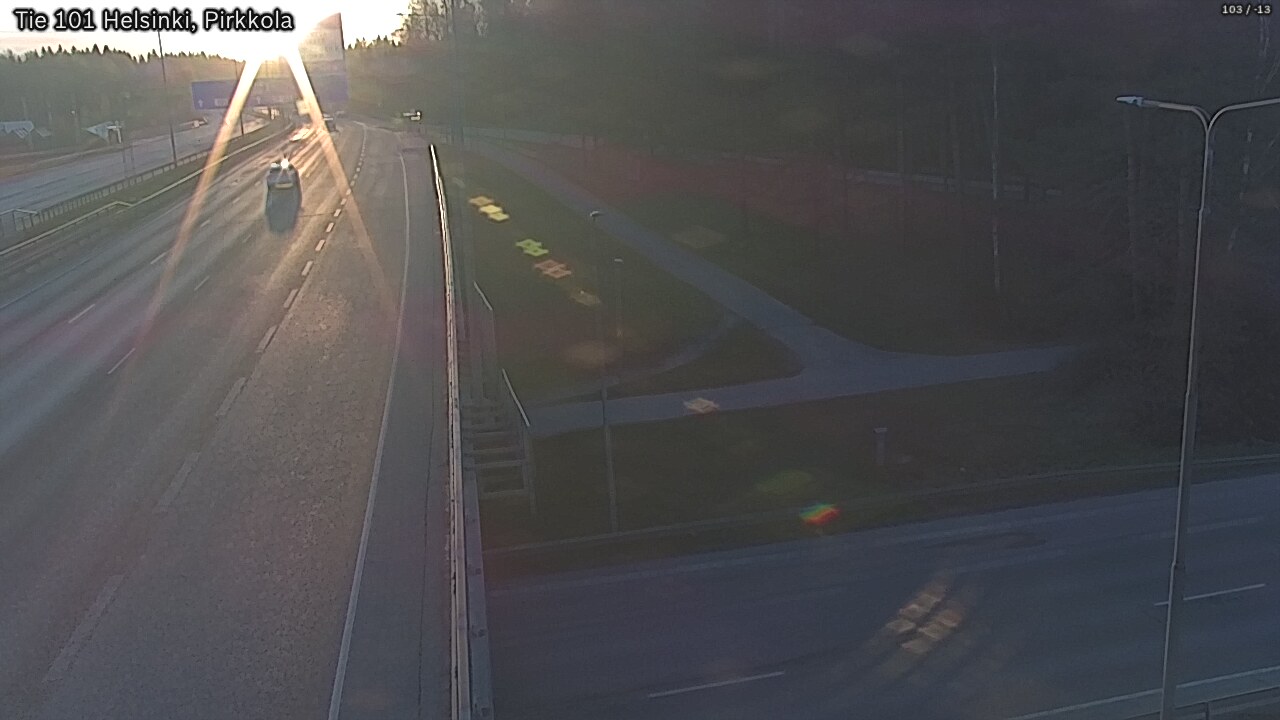 Weather Camera Image Road 101 Helsinki Pirkkola, Helsinki, Uusimaa