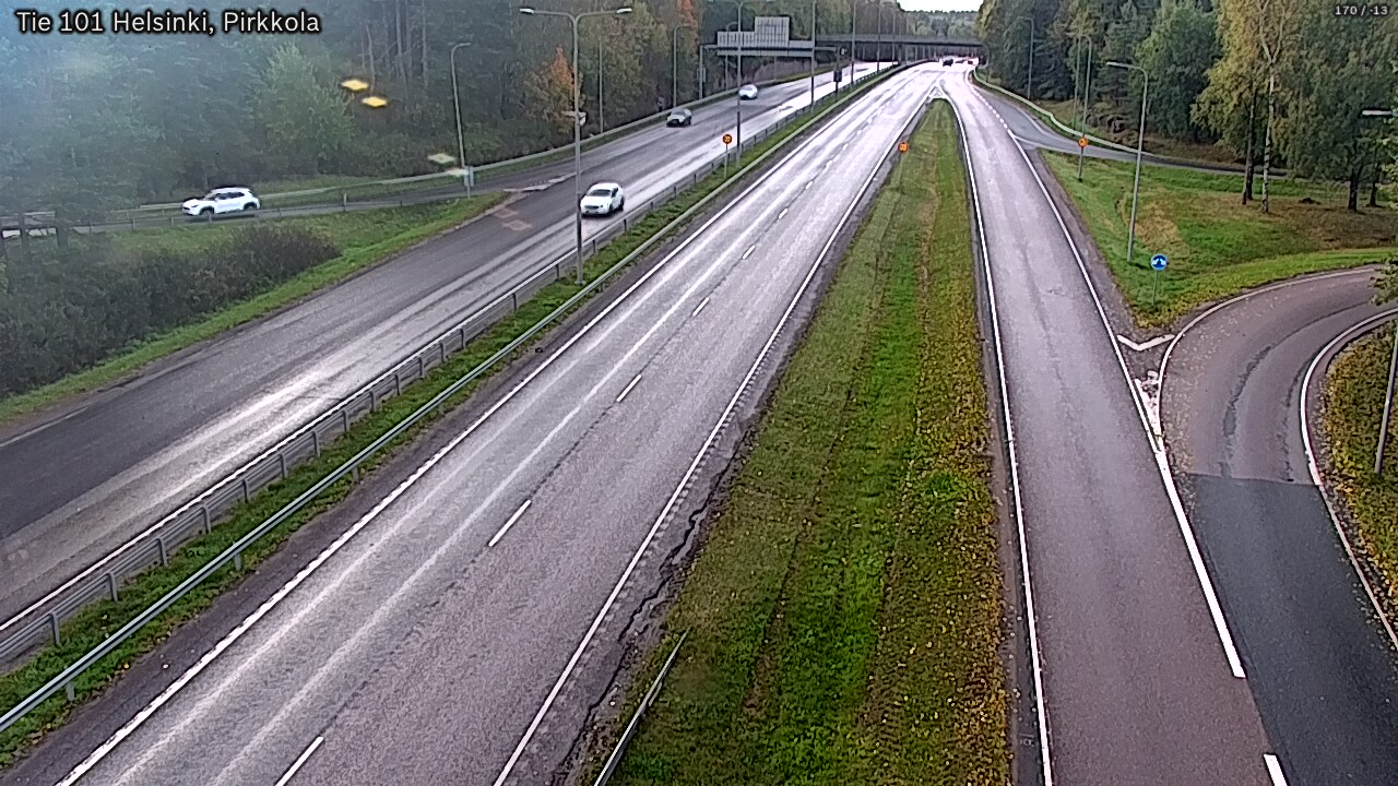 Weather Camera Image Road 101 Helsinki Pirkkola, Helsinki, Uusimaa