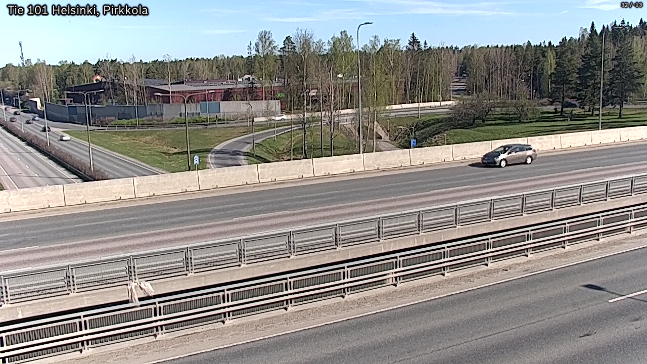 Weather Camera Image Road 101 Helsinki Pirkkola, Helsinki, Uusimaa