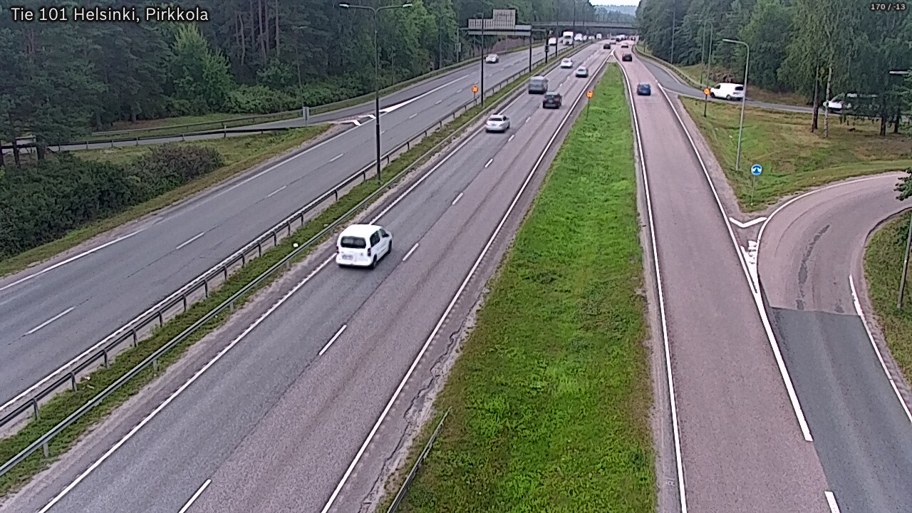 Weather Camera Image Väg 101 Helsingfors Britas, Helsinki, Uusimaa