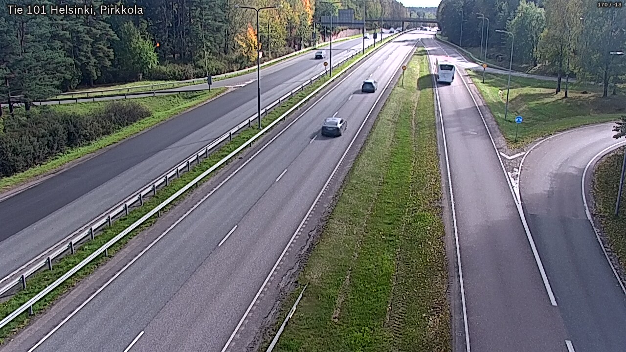 Weather Camera Image Väg 101 Helsingfors Britas, Helsinki, Uusimaa