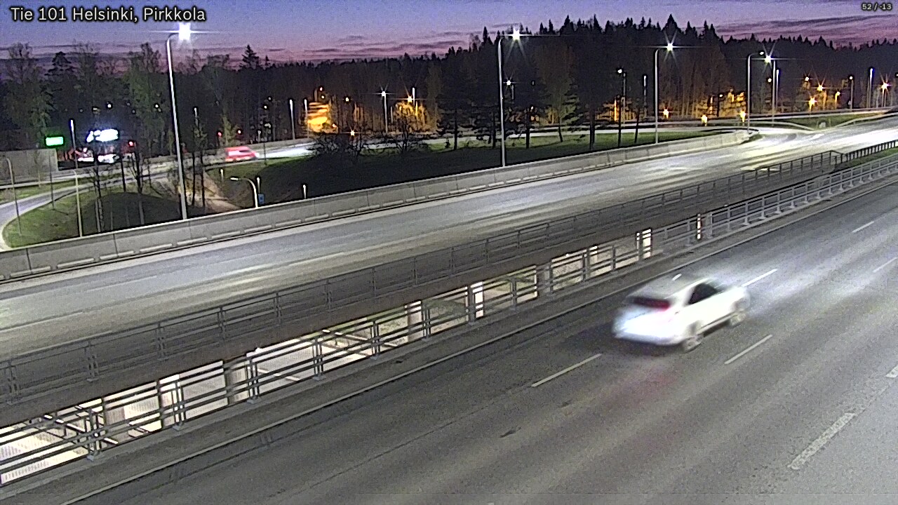 Weather Camera Image Road 101 Helsinki Pirkkola, Helsinki, Uusimaa