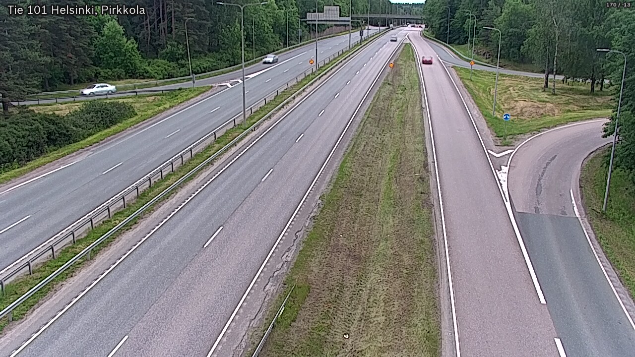 Weather Camera Image Road 101 Helsinki Pirkkola, Helsinki, Uusimaa