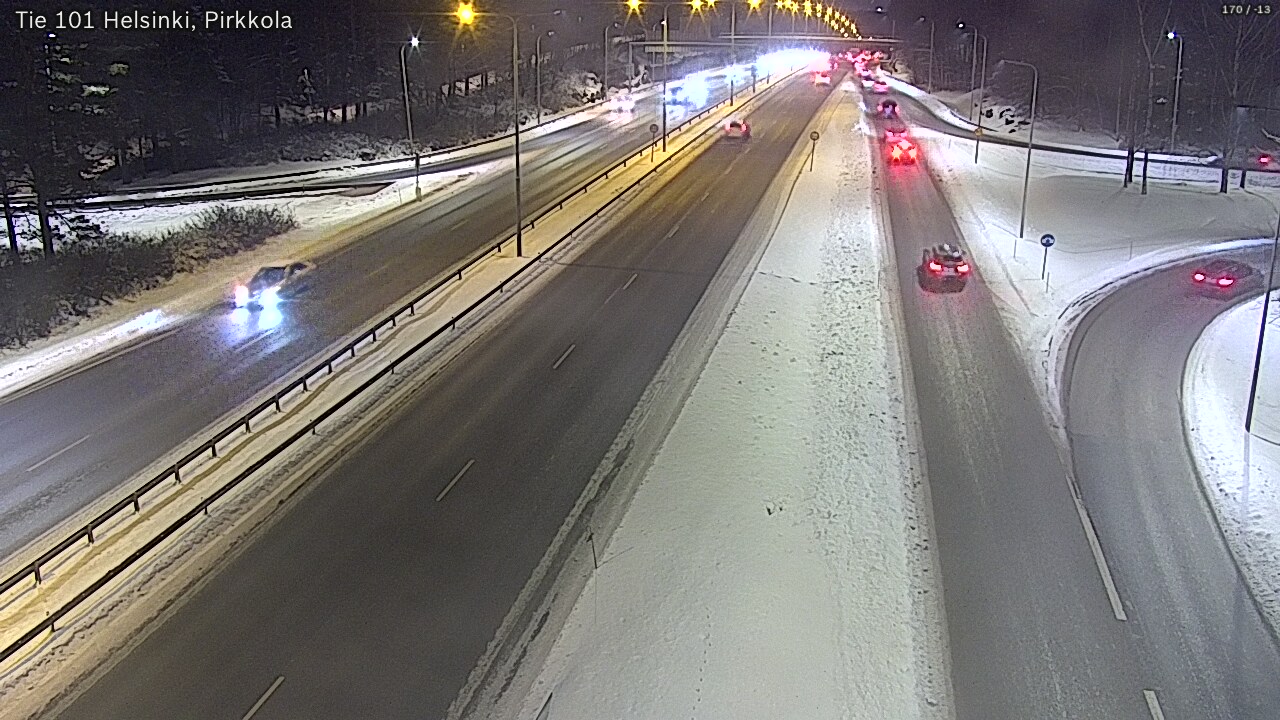 Weather Camera Image Road 101 Helsinki Pirkkola, Helsinki, Uusimaa