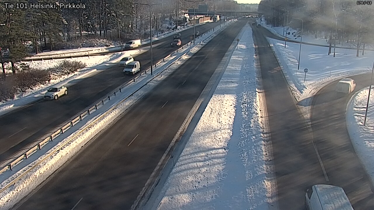 Weather Camera Image Road 101 Helsinki Pirkkola, Helsinki, Uusimaa