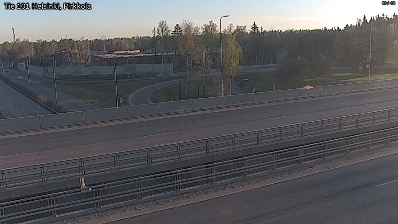 Weather Camera Image Road 101 Helsinki Pirkkola, Helsinki, Uusimaa