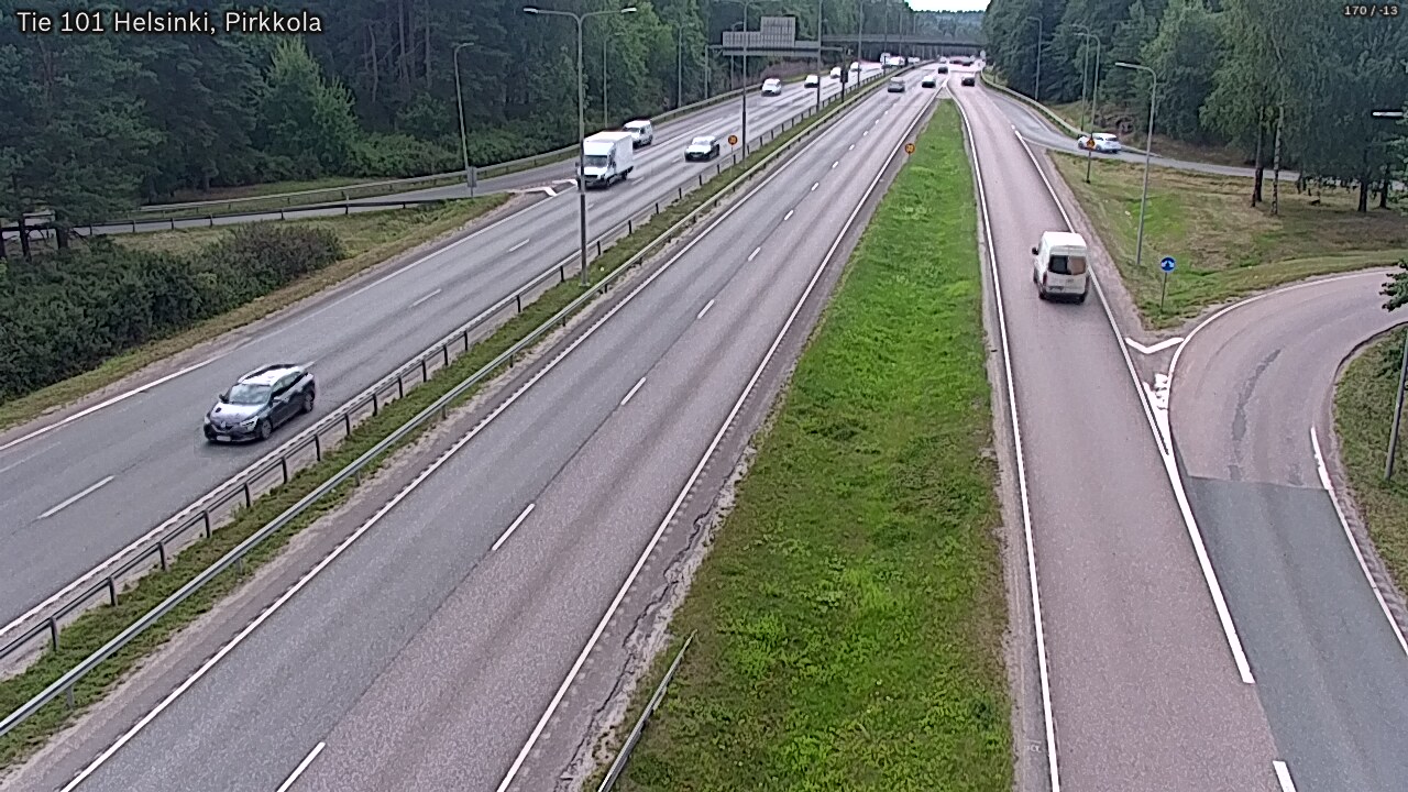 Weather Camera Image Väg 101 Helsingfors Britas, Helsinki, Uusimaa