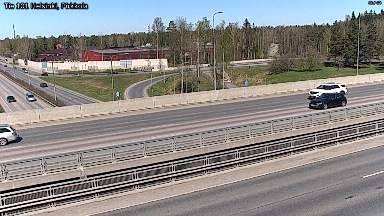 Weather Camera Image Road 101 Helsinki Pirkkola, Helsinki, Uusimaa